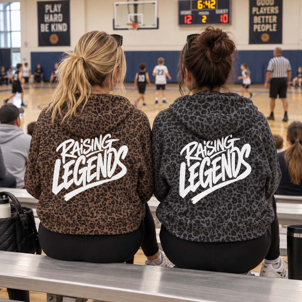 Raising Legends Leopard Oversized Zip Hoodie