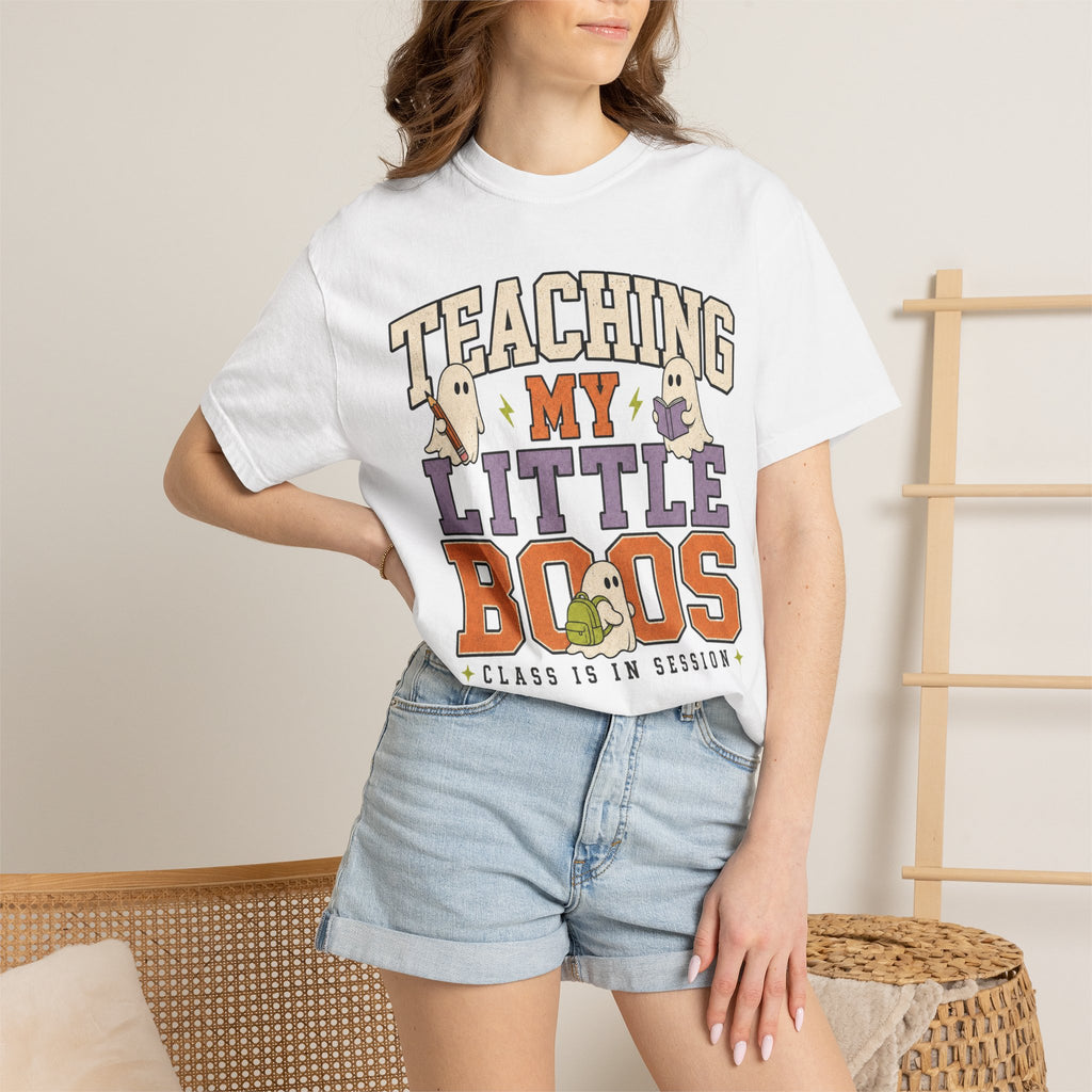 Teaching My Little Boos T-Shirt — Cute Halloween Teacher Tee