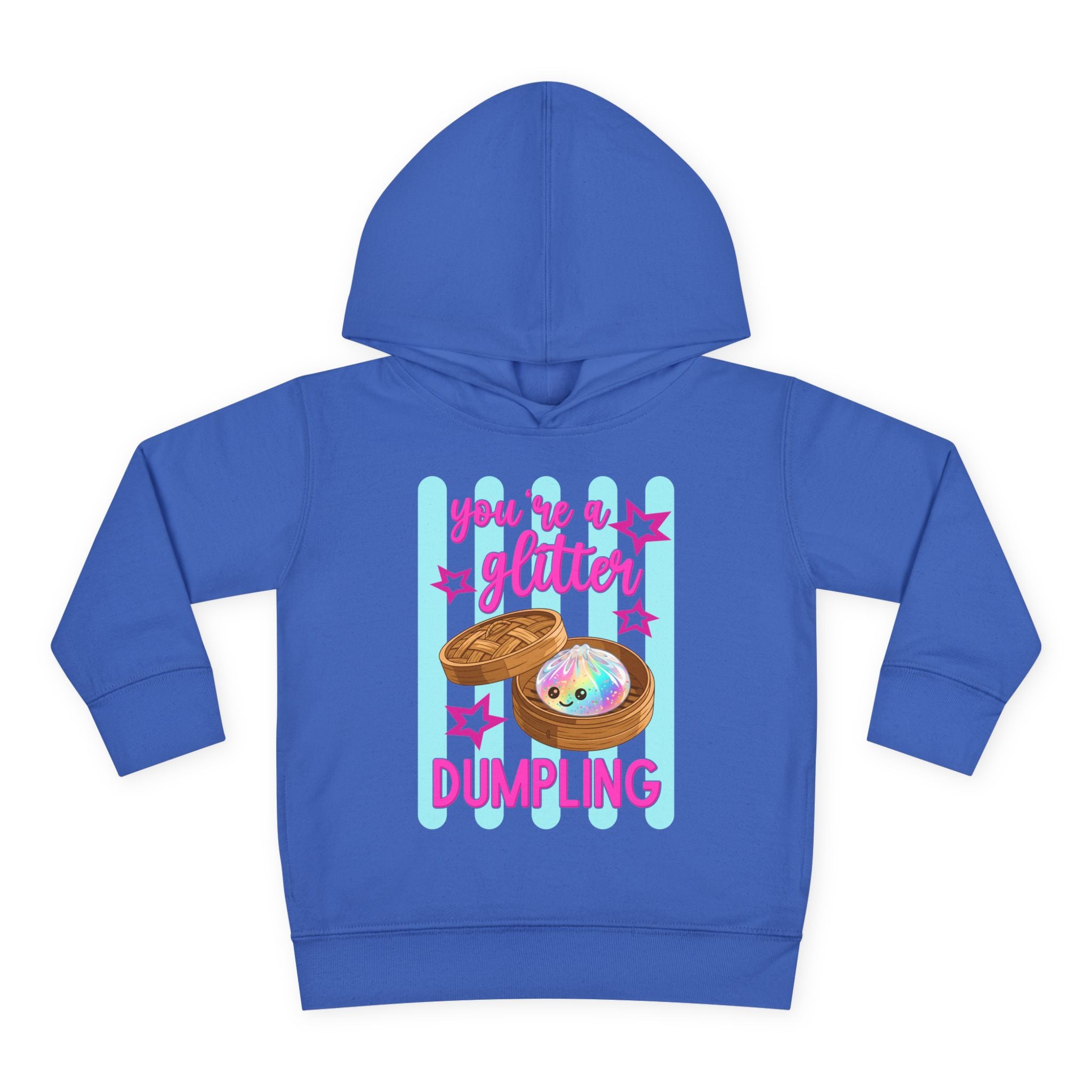 Toddler Hoodie — "You're a Glitter Dumpling" Cute Dim Sum Kids Pullover