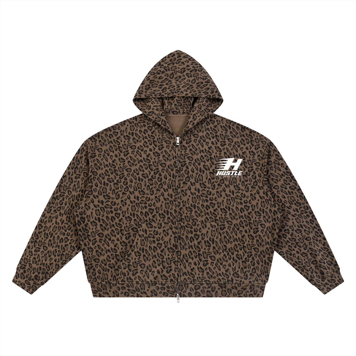 Raising Legends Leopard Oversized Zip Hoodie