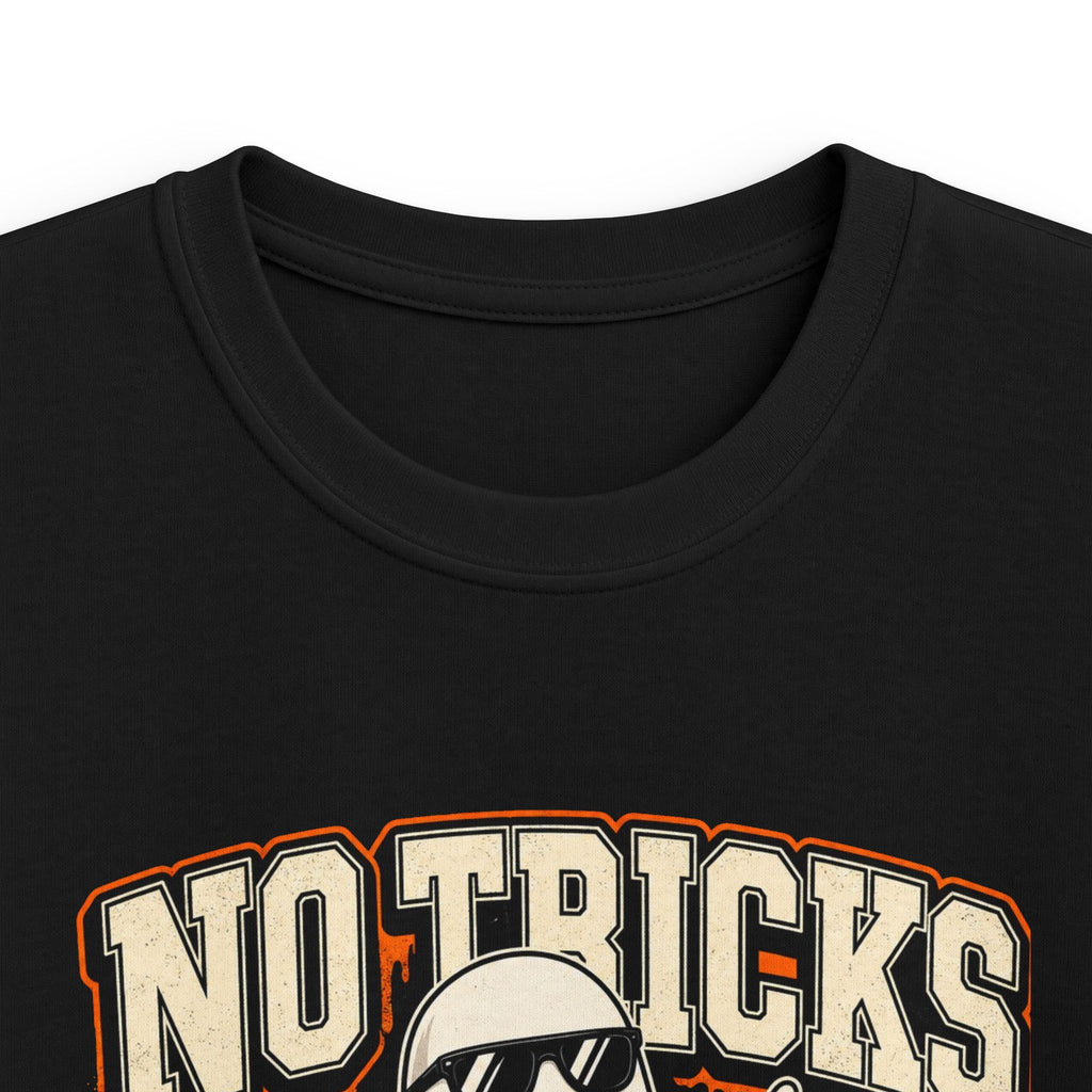 Kids Halloween T‑Shirt — "No Tricks Just Drip" Ghost Graphic