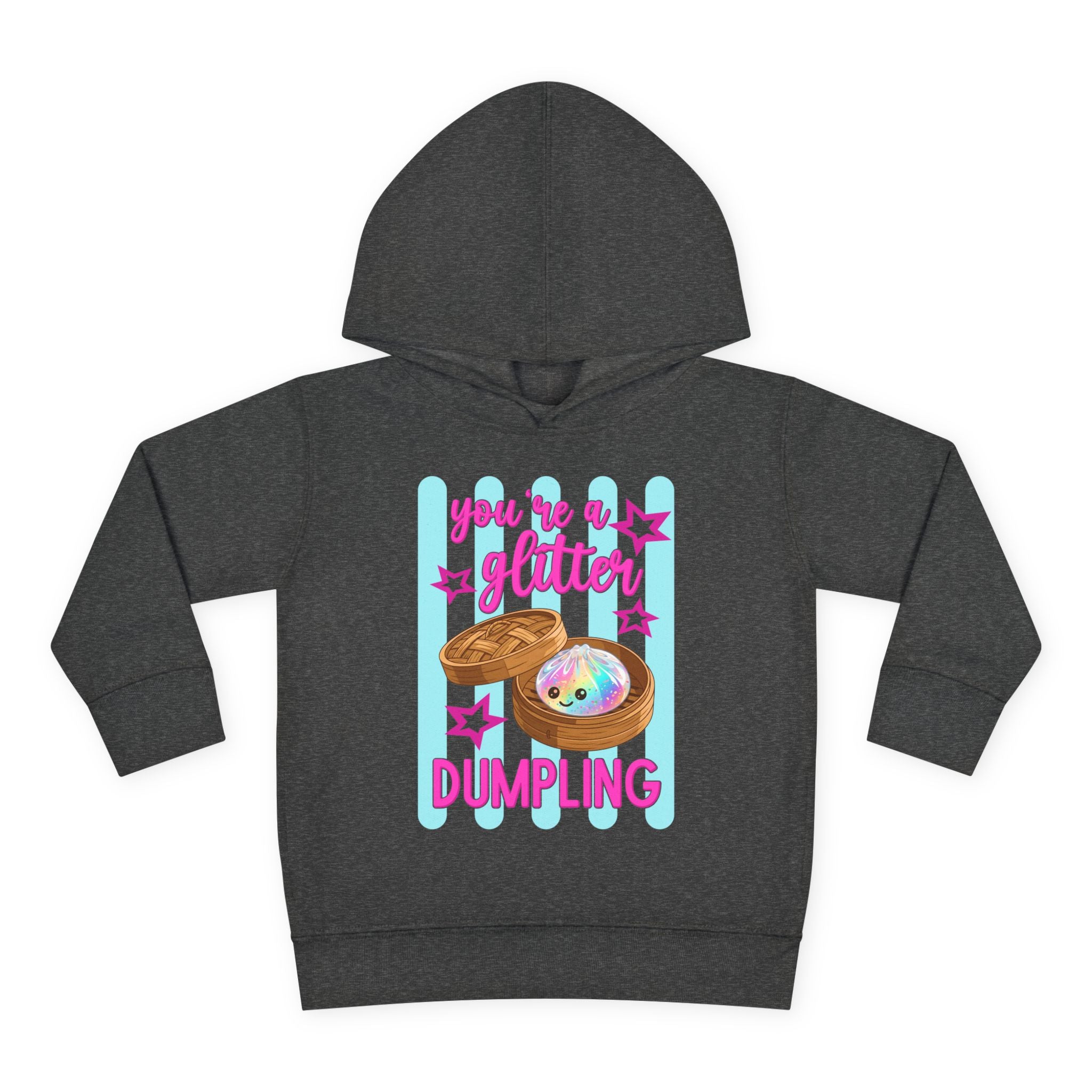 Toddler Hoodie — "You're a Glitter Dumpling" Cute Dim Sum Kids Pullover