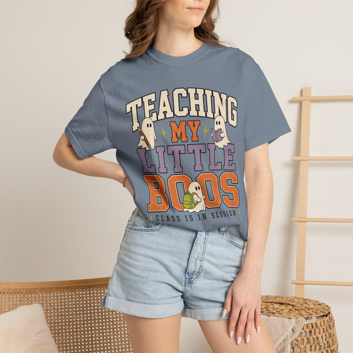 Teaching My Little Boos T-Shirt — Cute Halloween Teacher Tee