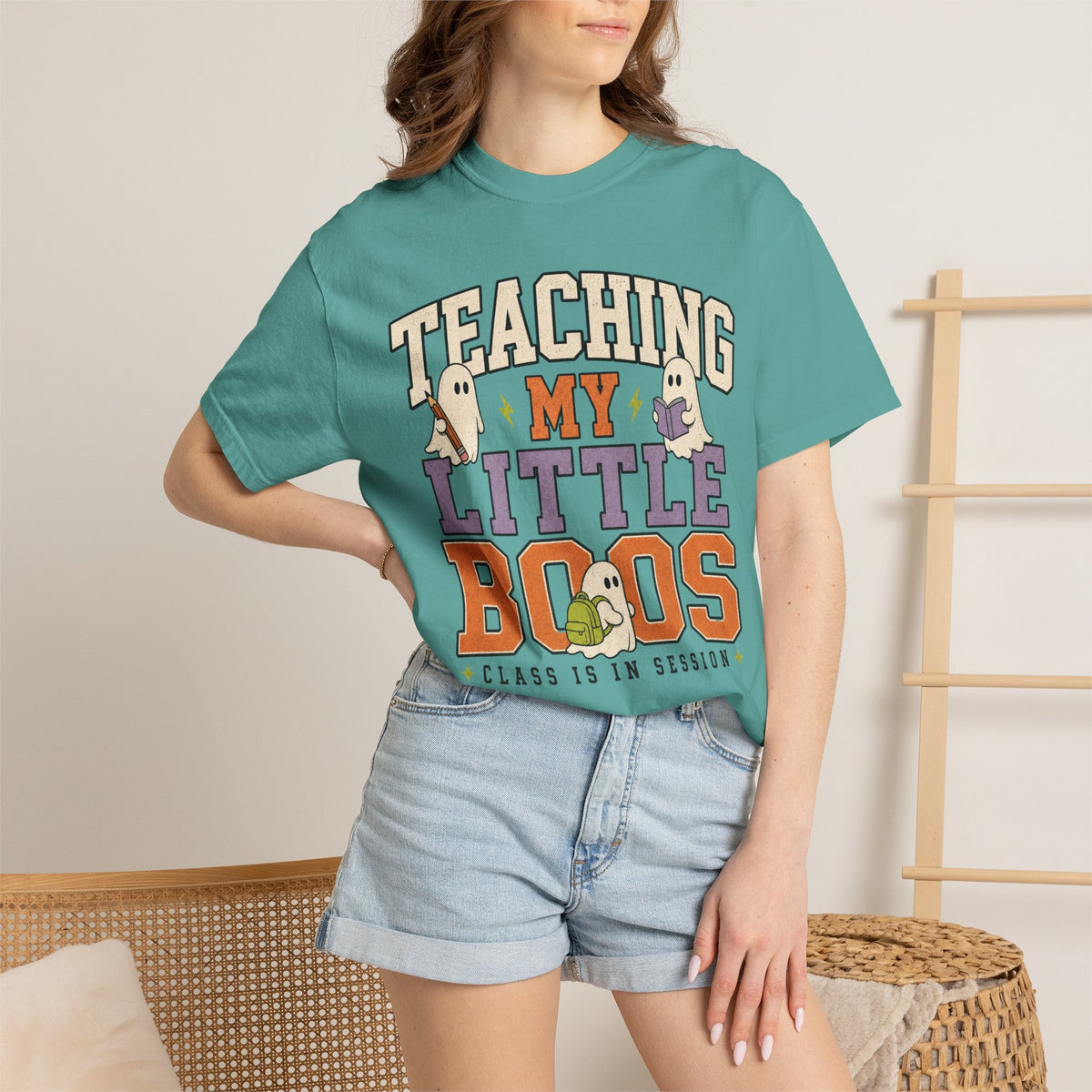 Teaching My Little Boos T-Shirt — Cute Halloween Teacher Tee