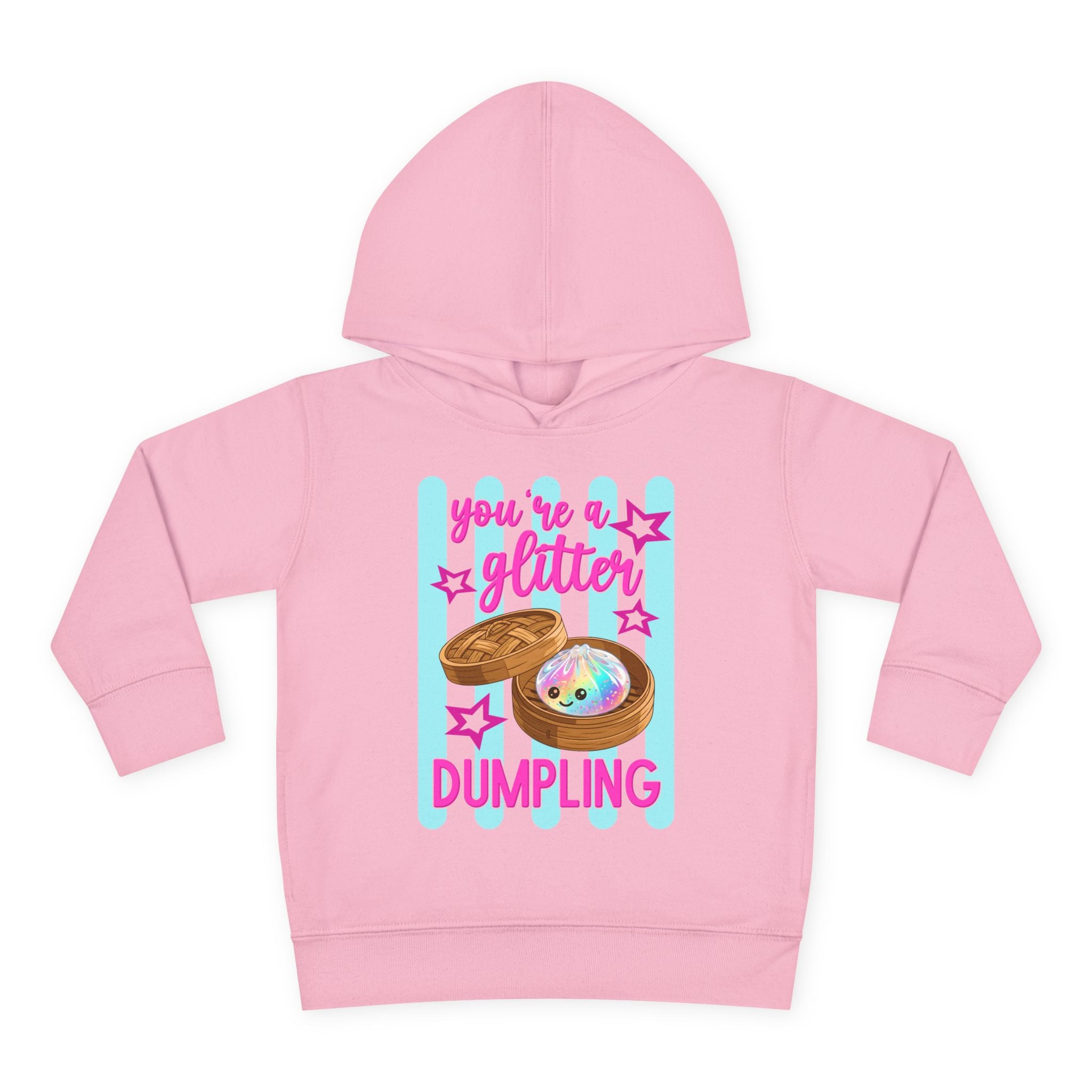 Toddler Hoodie — "You're a Glitter Dumpling" Cute Dim Sum Kids Pullover