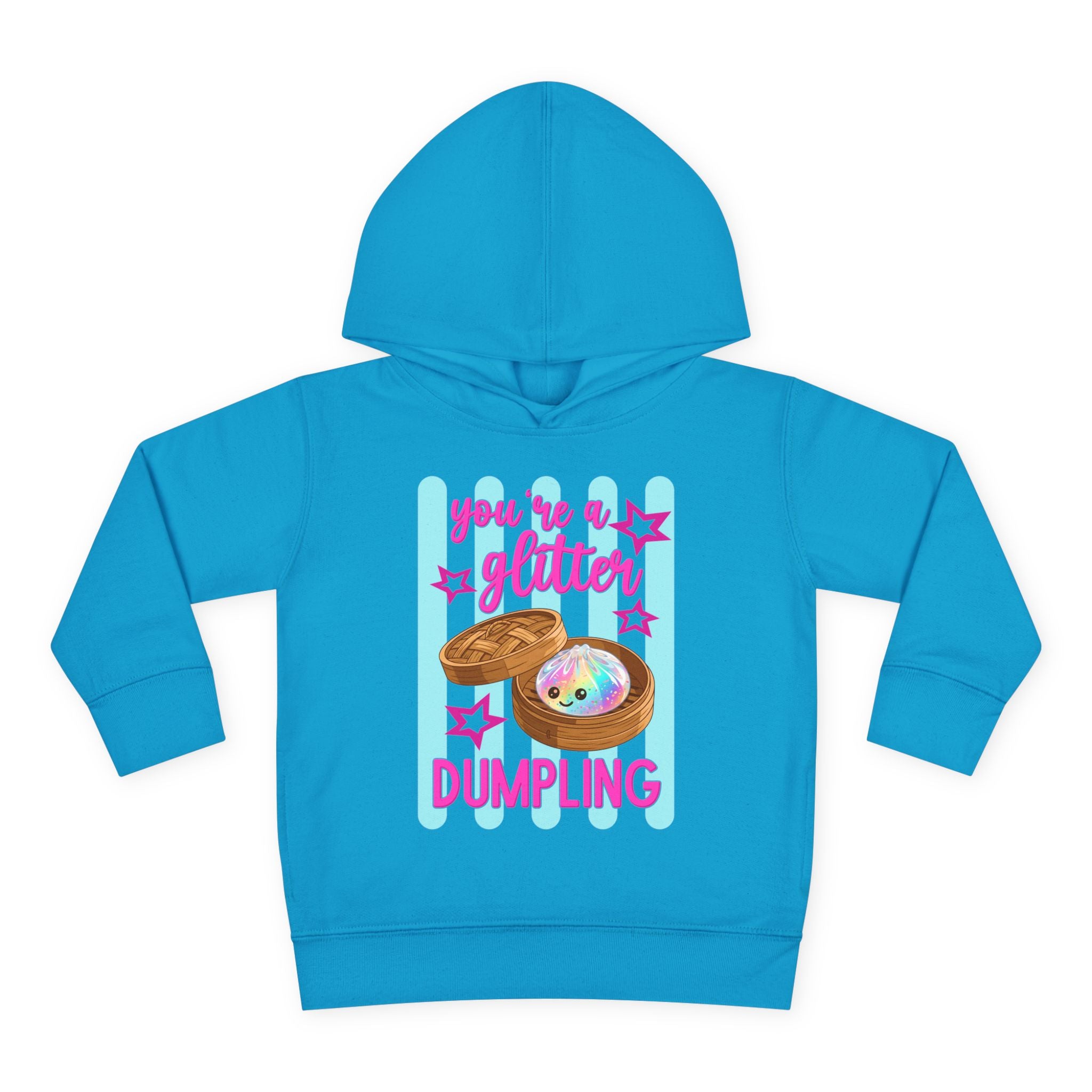 Toddler Hoodie — "You're a Glitter Dumpling" Cute Dim Sum Kids Pullover