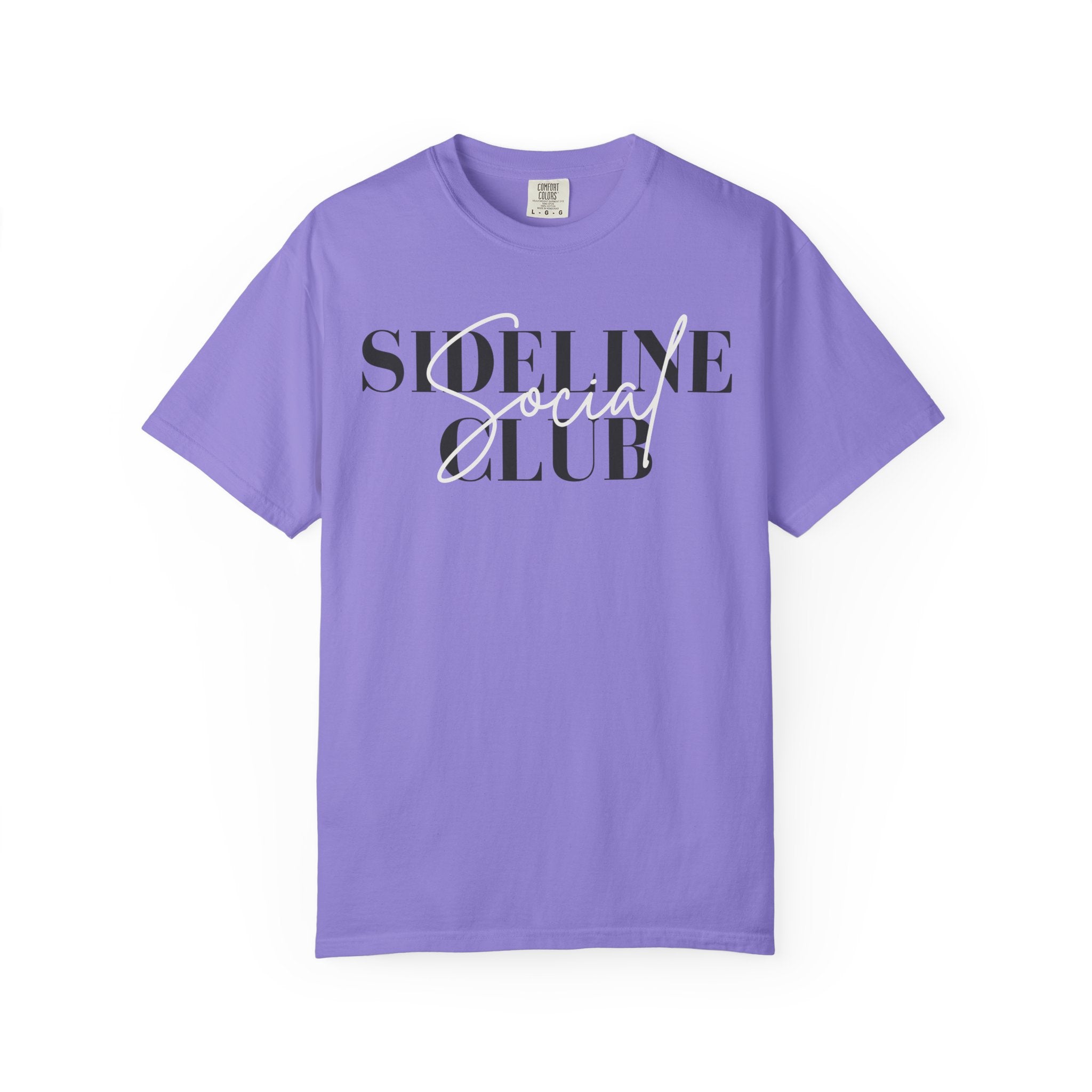 Sideline Social Club Shirt | Baseball Mom Shirt | Soccer Mom Tee | Football Mom Gift | Soft Graphic Tee | Sports Mom Apparel Game Day Shirt