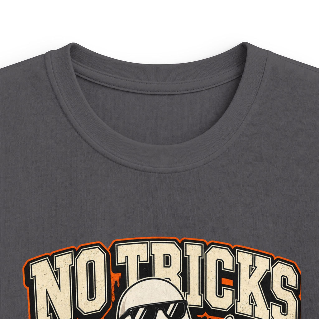 Kids Halloween T‑Shirt — "No Tricks Just Drip" Ghost Graphic