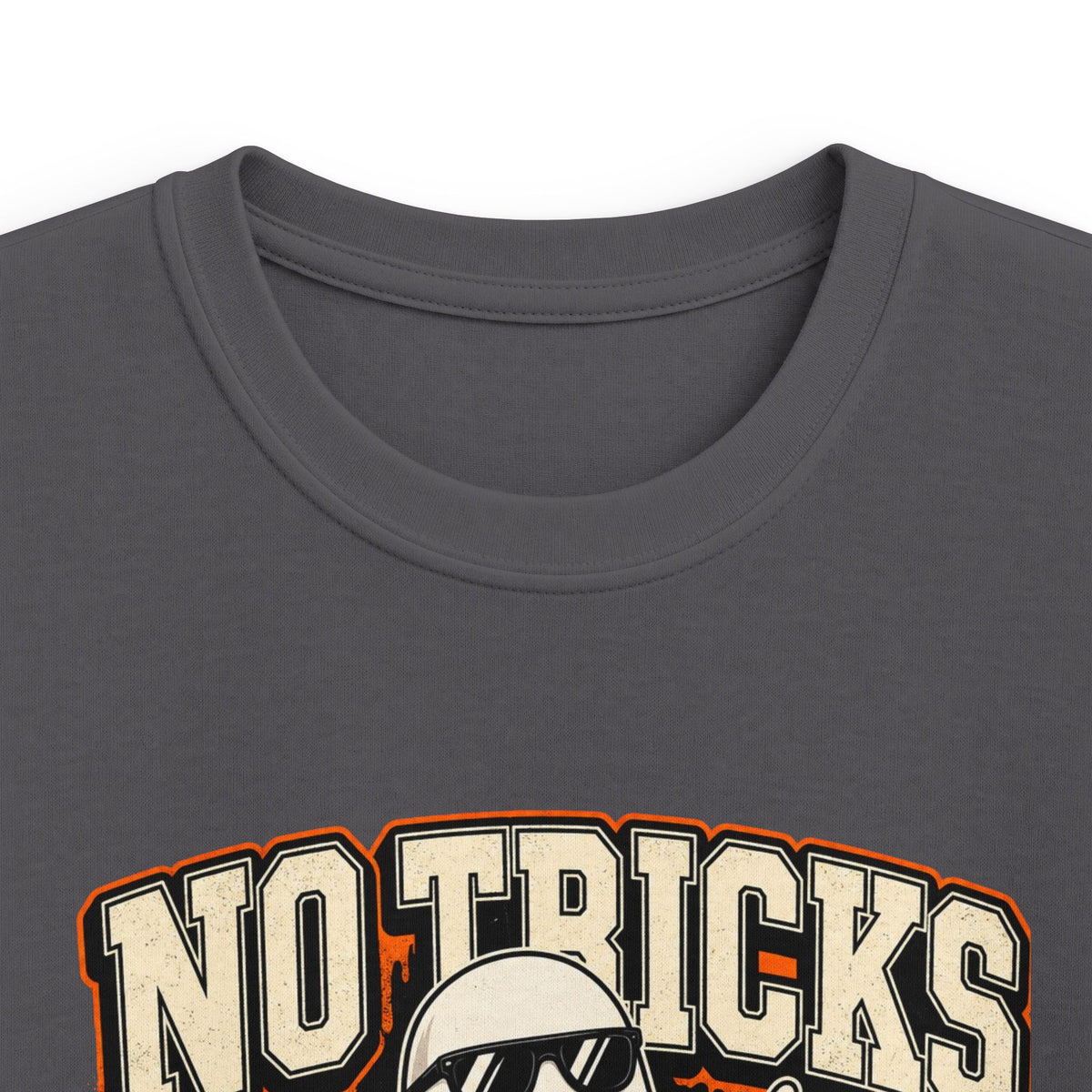 Kids Halloween T‑Shirt — "No Tricks Just Drip" Ghost Graphic