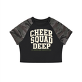 Women’s Camo Raglan Crop T-Shirt