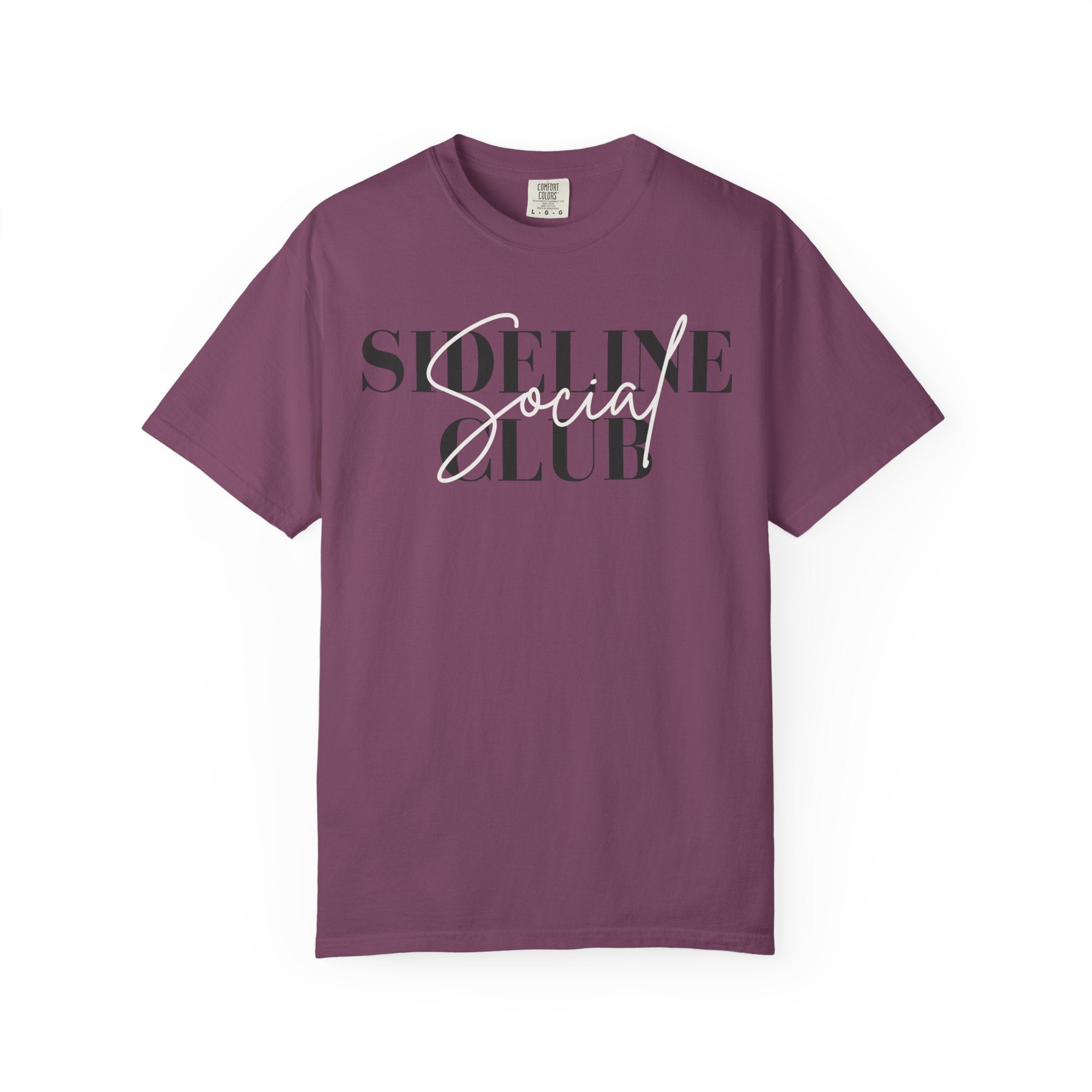 Sideline Social Club Shirt | Baseball Mom Shirt | Soccer Mom Tee | Football Mom Gift | Soft Graphic Tee | Sports Mom Apparel Game Day Shirt