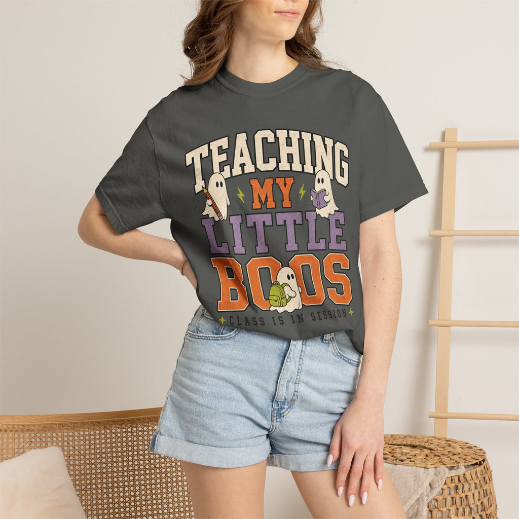 Teaching My Little Boos T-Shirt — Cute Halloween Teacher Tee