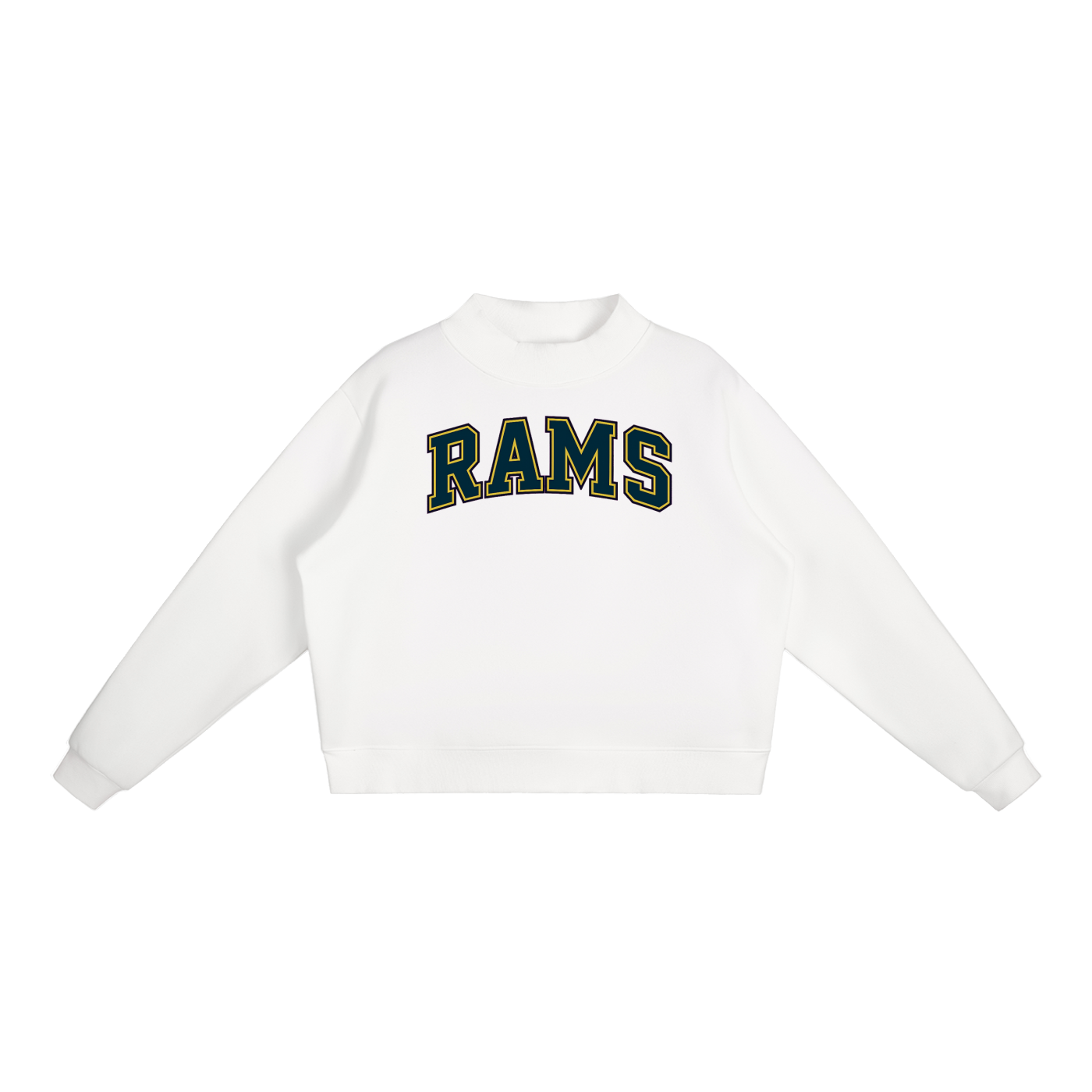 Rams Sideline Mock Neck Sweatshirt