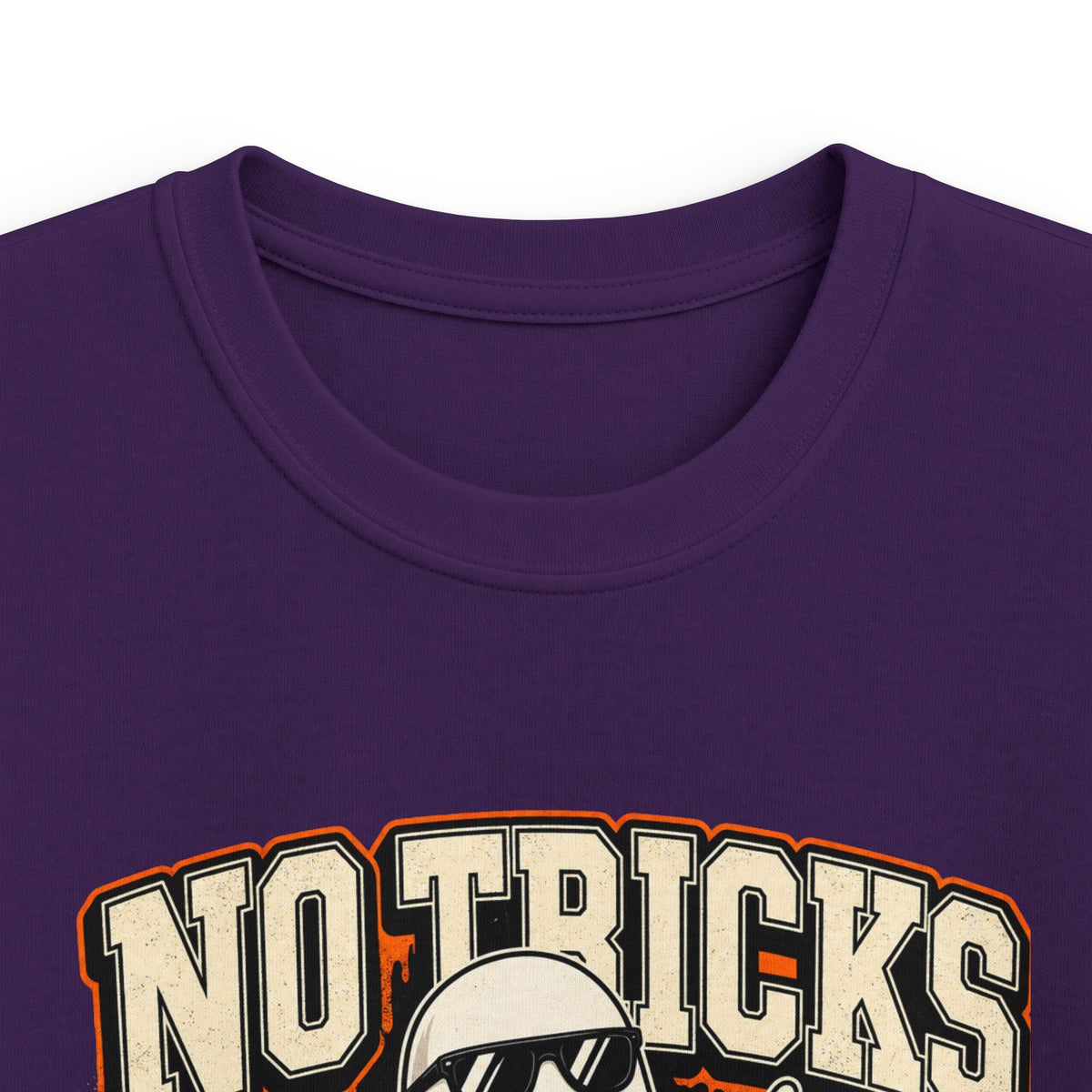 Kids Halloween T‑Shirt — "No Tricks Just Drip" Ghost Graphic