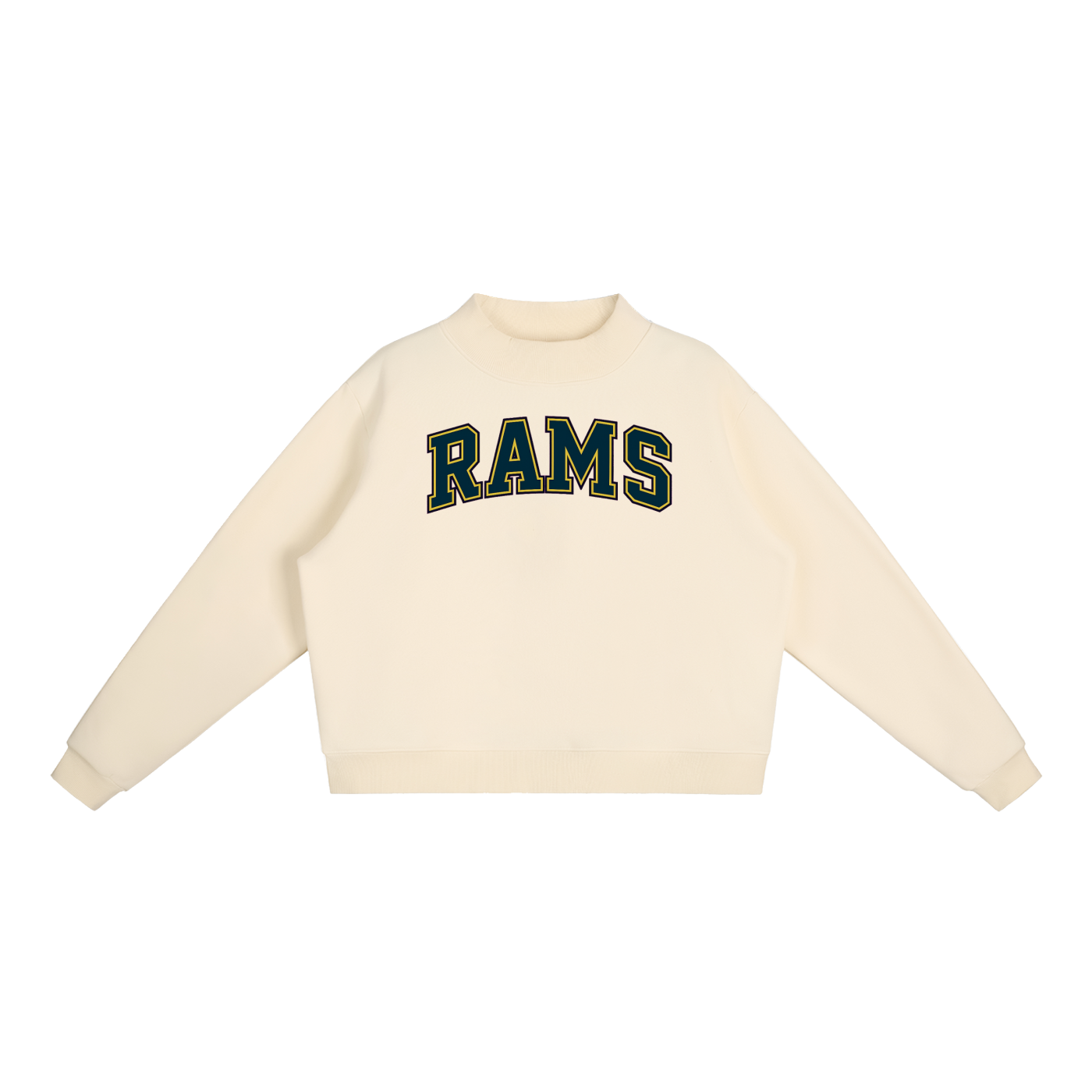 Rams Sideline Mock Neck Sweatshirt