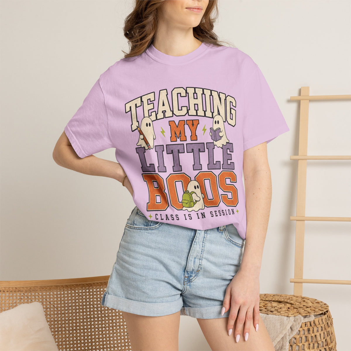 Teaching My Little Boos T-Shirt — Cute Halloween Teacher Tee