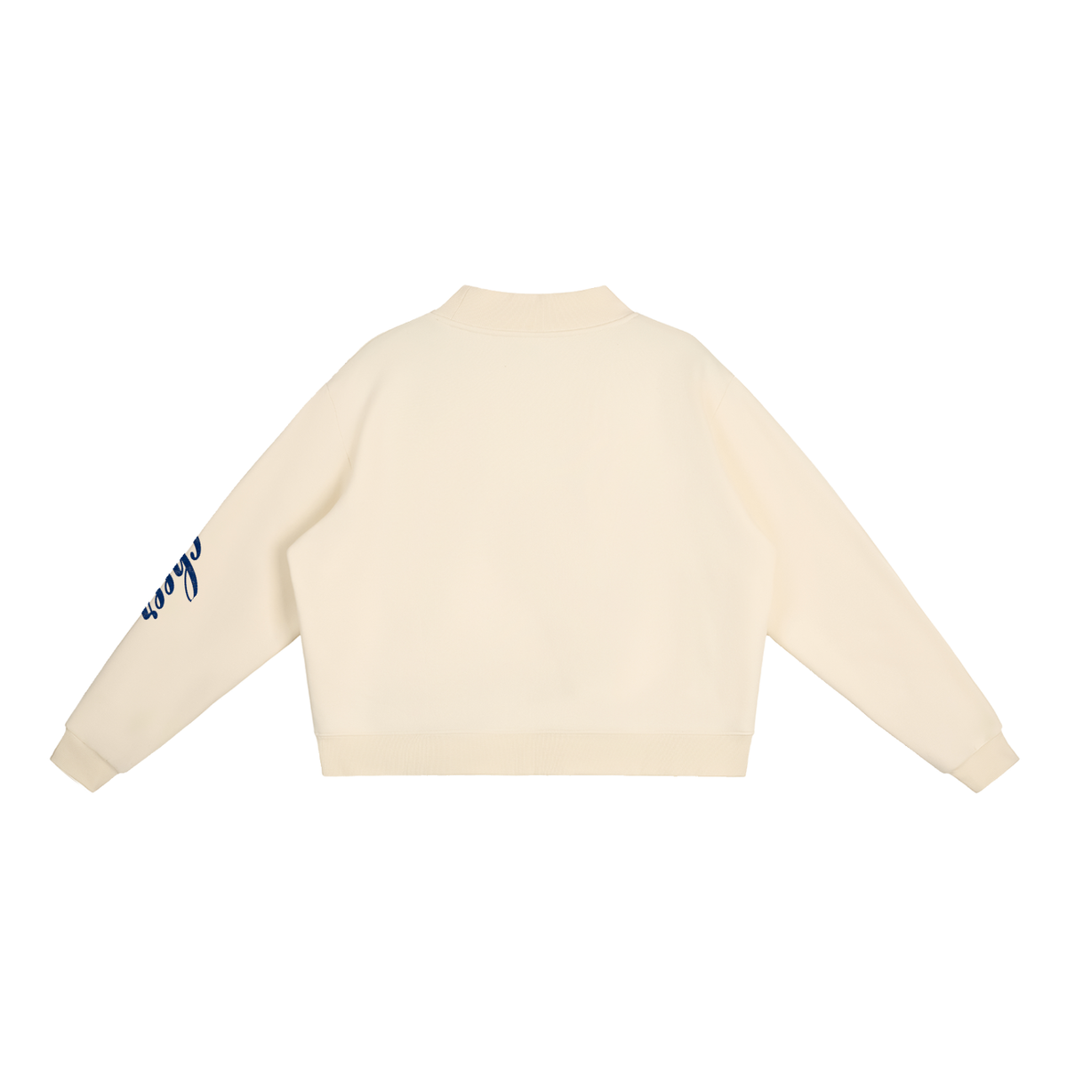 Essential Fleece Mock-Neck Crew Sweatshirt