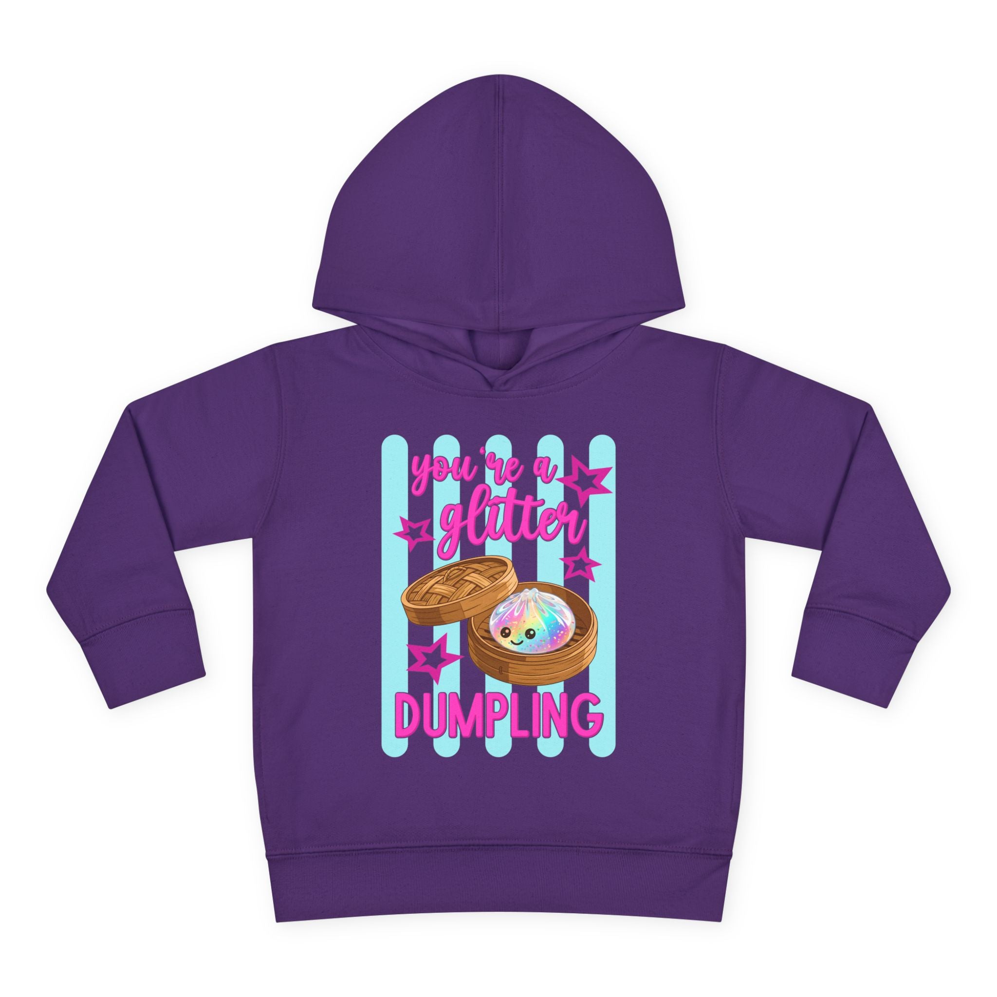 Toddler Hoodie — "You're a Glitter Dumpling" Cute Dim Sum Kids Pullover