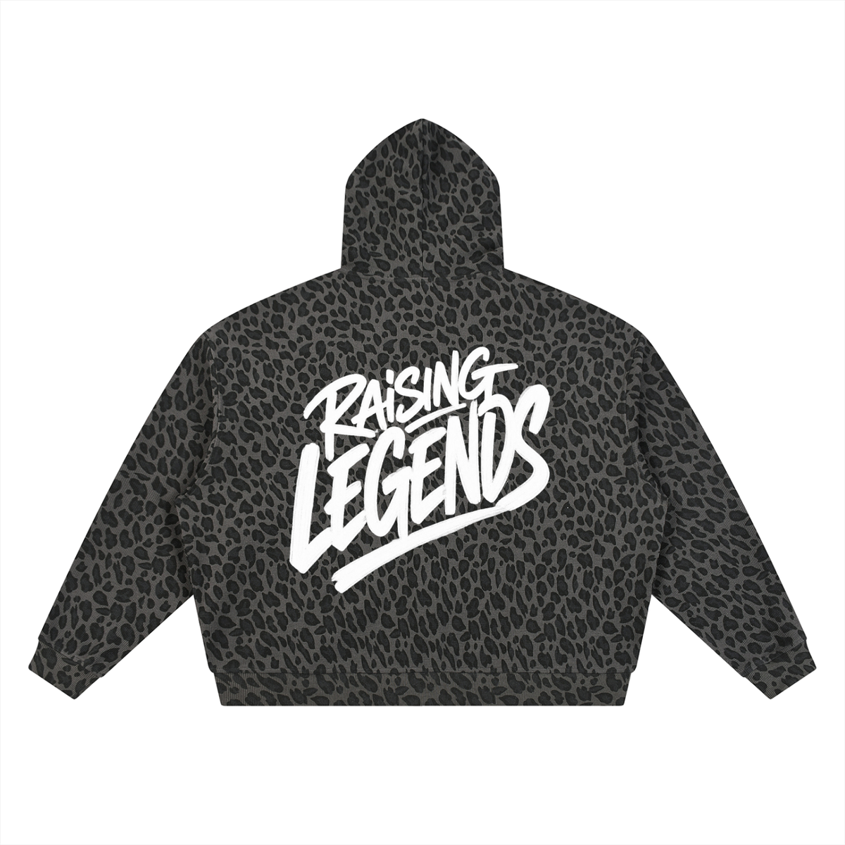 Raising Legends Leopard Oversized Zip Hoodie