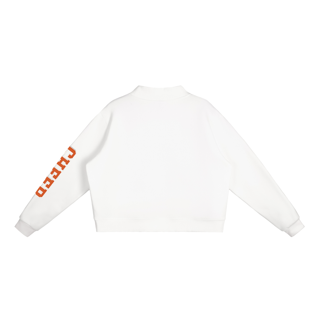 Essential Fleece Mock-Neck Crew Sweatshirt
