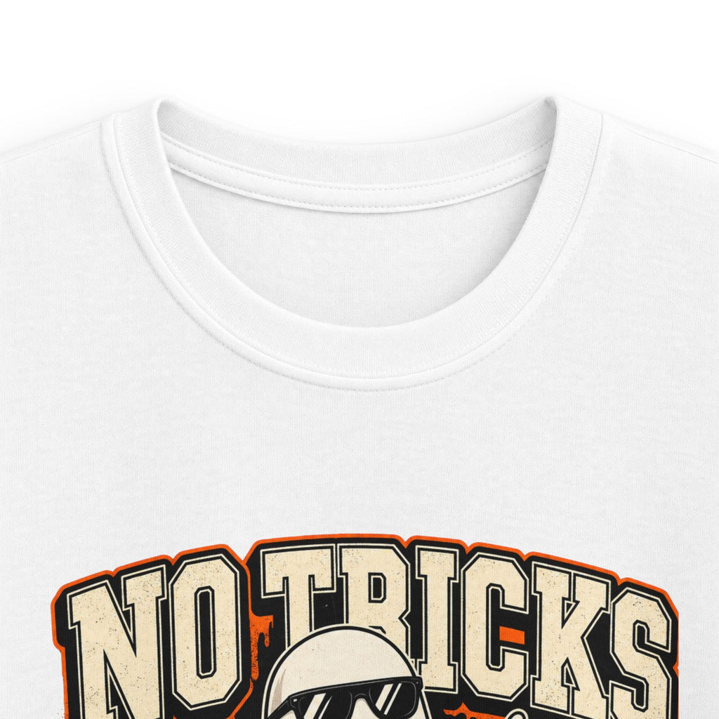 Kids Halloween T‑Shirt — "No Tricks Just Drip" Ghost Graphic