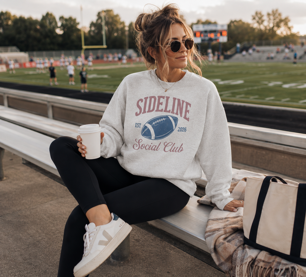 Sideline Social Club Mock Neck Sweatshirt