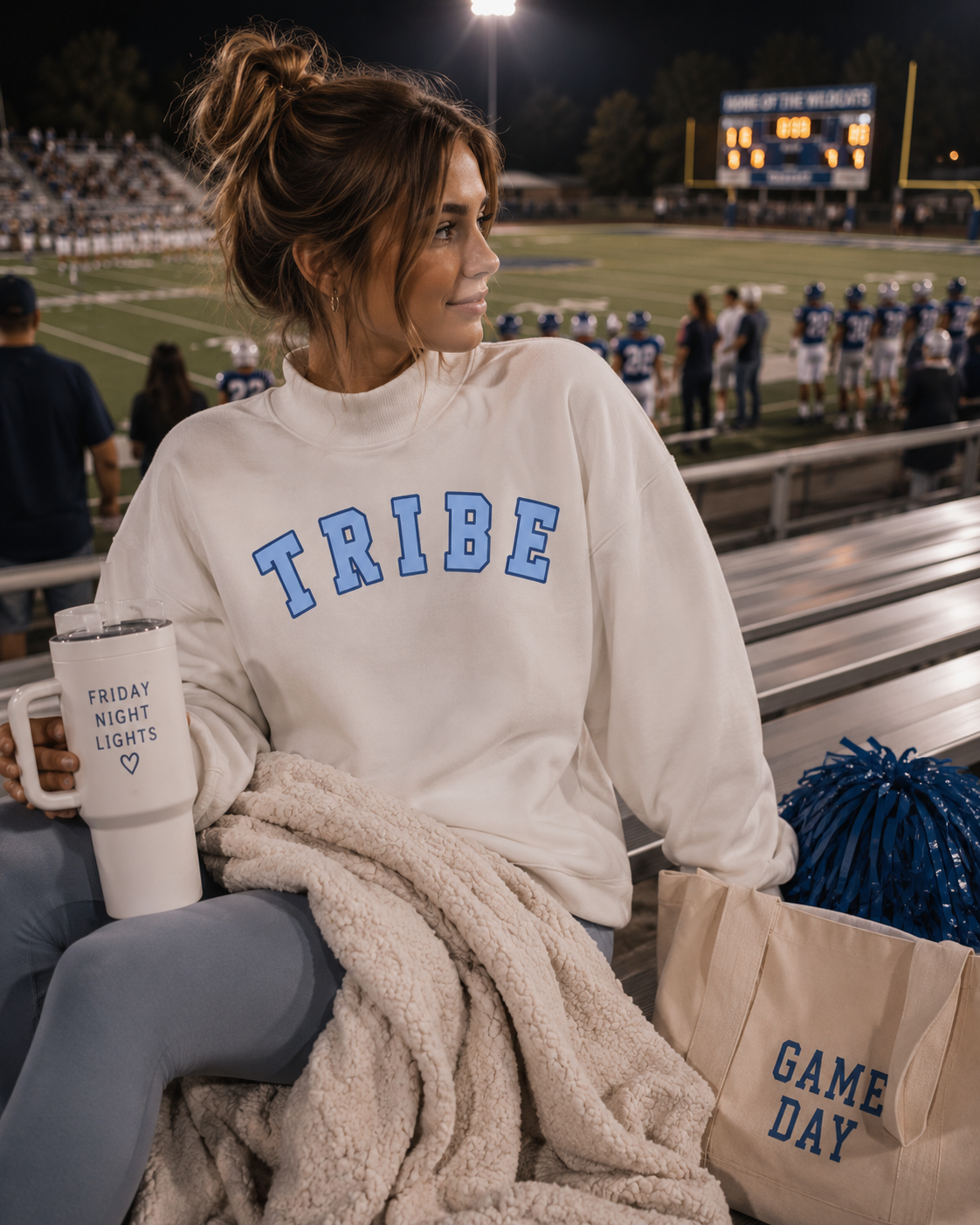 TRIBE Sideline Mock Neck Sweatshirt