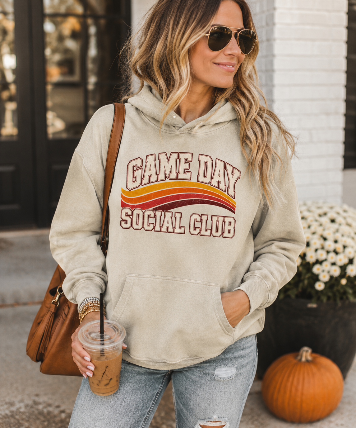 Game Day Social Club Vintage Washed Hoodie
