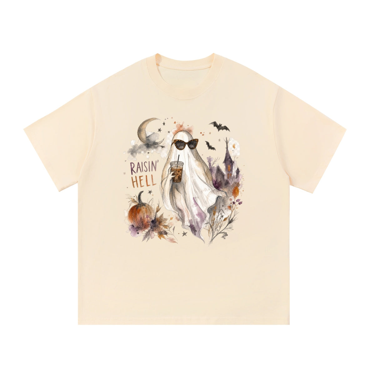 Raisin’ Hell Watercolor Ghost Tee