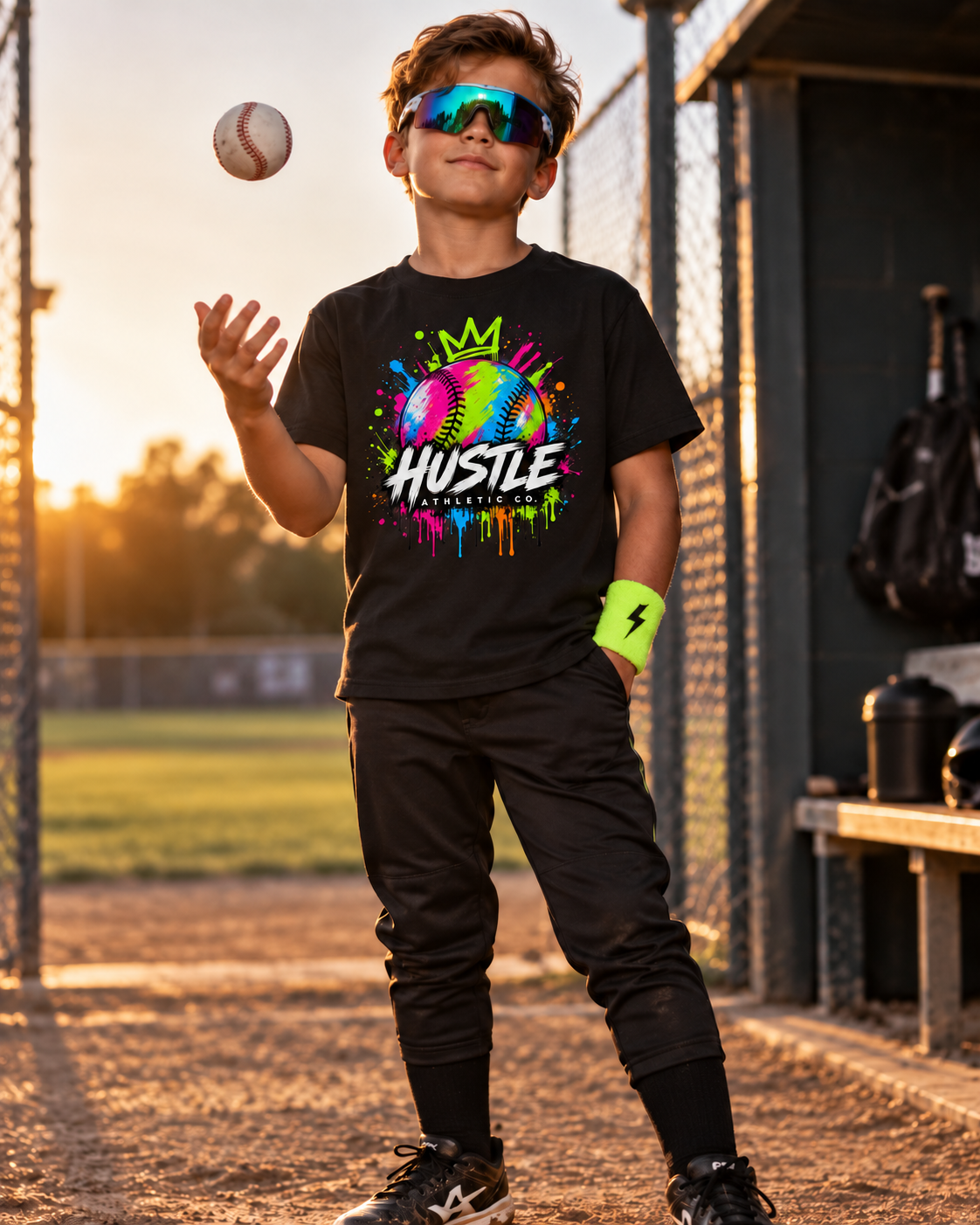Diamond Drip Youth Baseball Tee