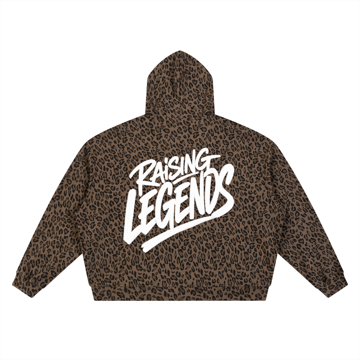 Raising Legends Leopard Oversized Zip Hoodie
